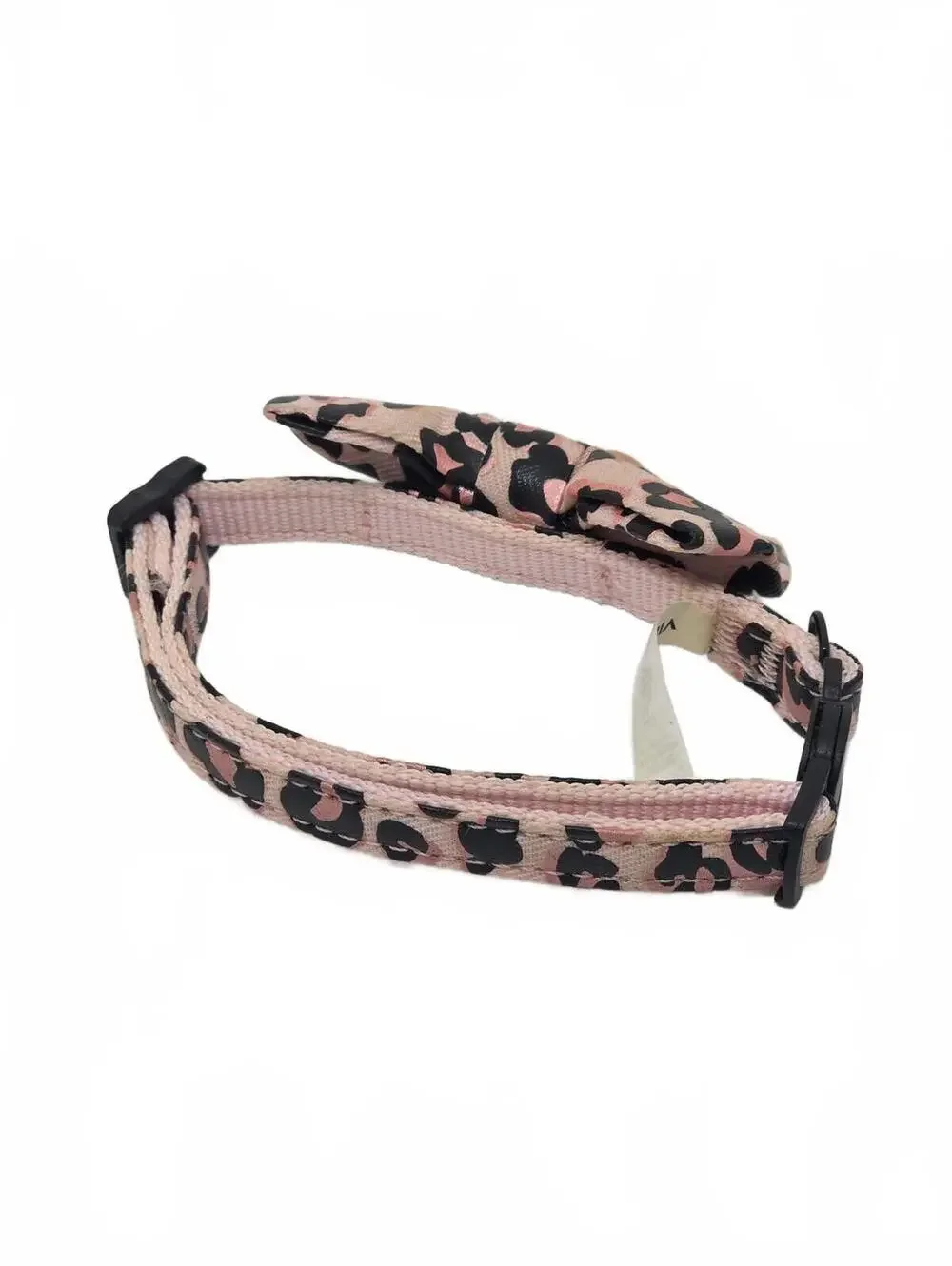 Vibrant Life Pink Black Leopard Print Breakaway Fashion Cat Kitten Collar + Bell